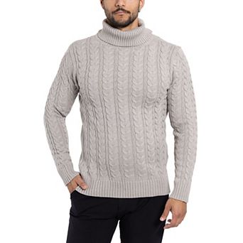 Men's Xray Cable Knit Turtleneck Sweater