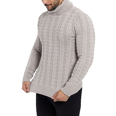 Men's Xray Cable Knit Turtleneck Sweater