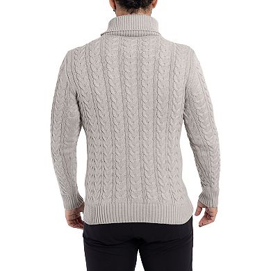 Men's Xray Cable Knit Turtleneck Sweater