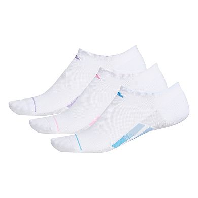 Women's adidas Superlite Stripe No-Show Socks 3-Pack