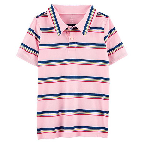 Boys 414 Carter's Striped Polo Shirt