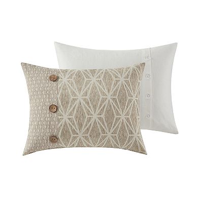Madison Park Signature Grace Geometric Jacquard Comforter Set with Shams