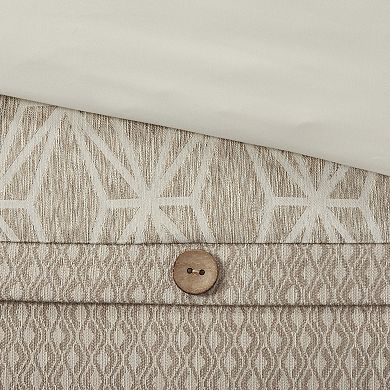 Madison Park Signature Grace Geometric Jacquard Comforter Set with Shams