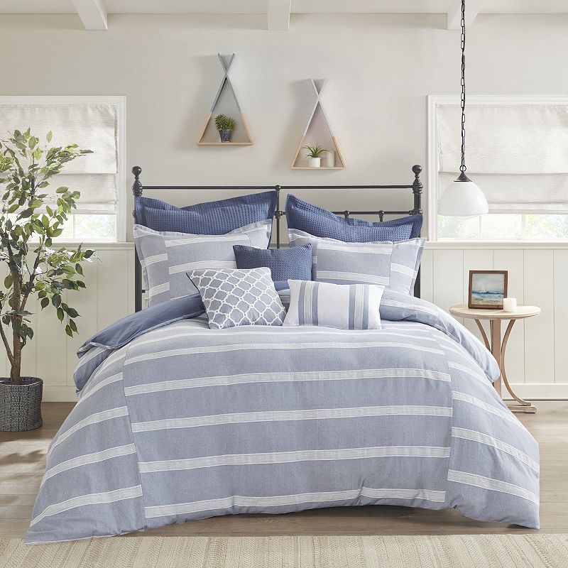 Madison Park Signature Noble Oversized and Overfilled Striped Comforter Set