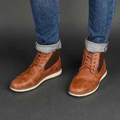 VANCE Jones Men's Cap Toe Ankle Boots