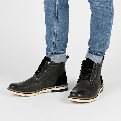 VANCE Lucien Men's Cap Toe Ankle Boots