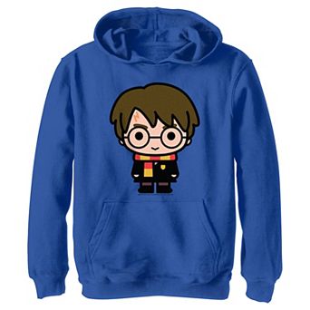 Boys 4-20 Harry Potter Cute Cartoon Style Portrait Graphic Hoodie