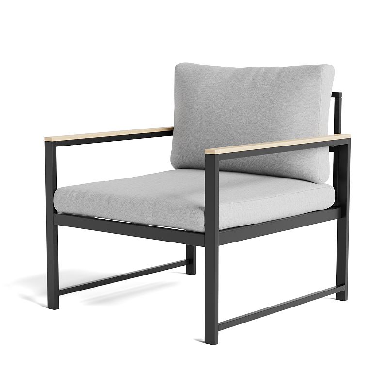 Lucid Dream Collection Outdoor Arm Chair, Black