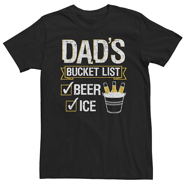 Big & Tall Father's Day Dad's Bucket List Tee