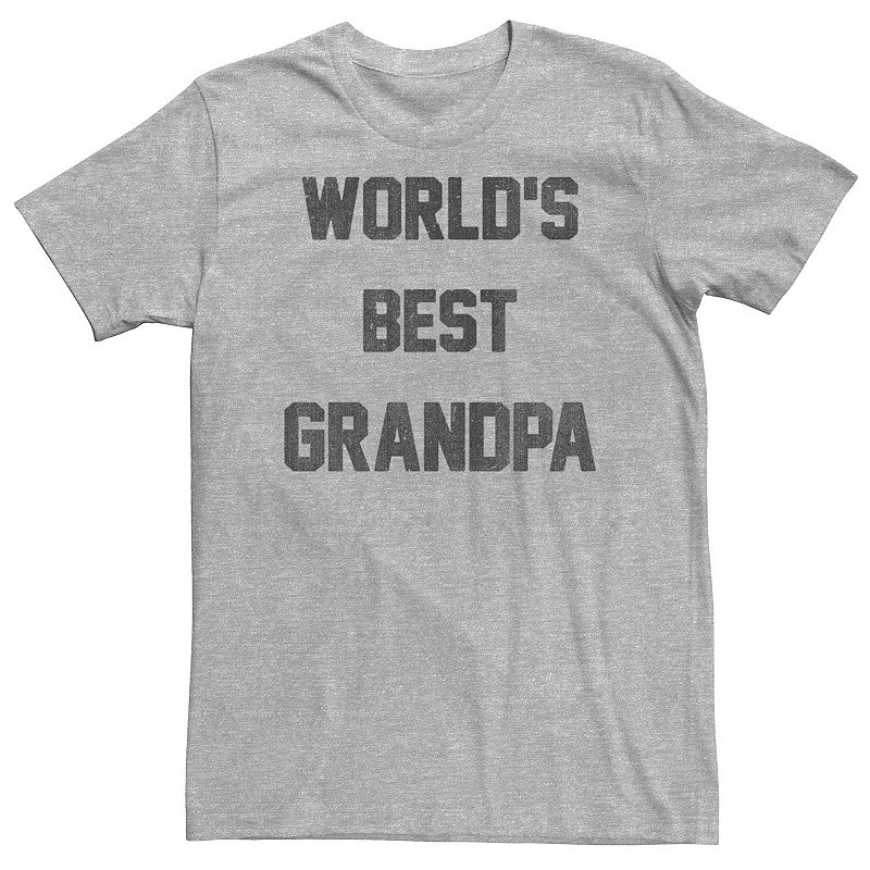 Big & Tall "Worlds Best Grandpa" Tee, Men's, 
