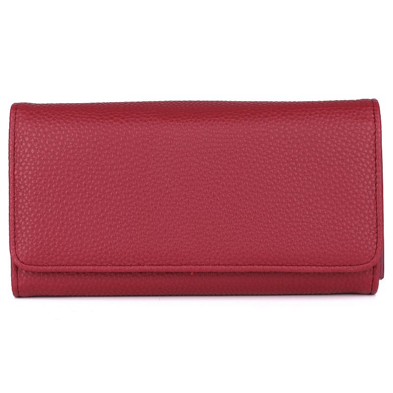 UPC 628210180642 product image for Julia Buxton Bianca RFID-Blocking File Organizer Wallet, Red | upcitemdb.com