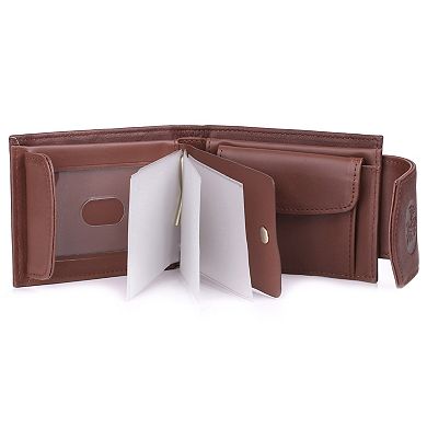 Julia Buxton Heiress Leather Convertible Billfold Wallet 