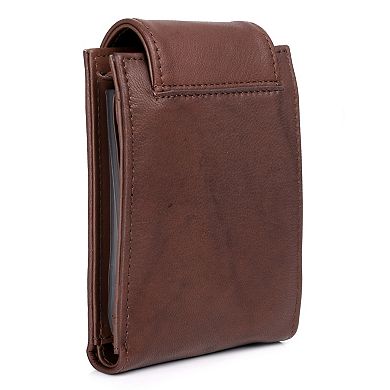 Julia Buxton Heiress Leather Convertible Billfold Wallet