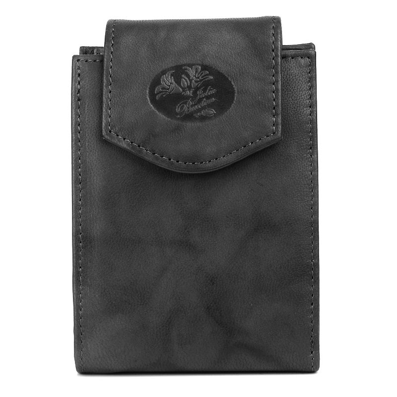 UPC 628210180284 product image for Julia Buxton Heiress Leather Convertible Billfold Wallet, Black | upcitemdb.com