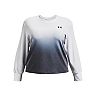 Plus Size Under Armour Rival Ombre French Terry Crewneck Top
