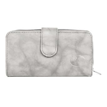 Julia Buxton Heiress RFID-Blocking Leather Checkbook Wallet