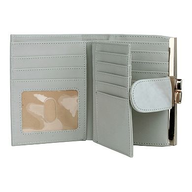 Julia Buxton Heiress RFID-Blocking Double Cardex Leather Wallet