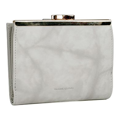 Julia Buxton Heiress RFID-Blocking Double Cardex Leather Wallet