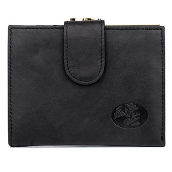 Julia Buxton Heiress RFID-Blocking Double Cardex Leather Wallet