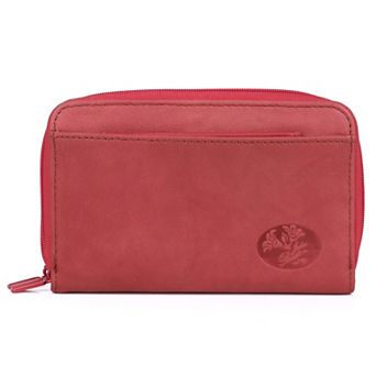 Julia Buxton Heiress RFID-Blocking Leather Double Zip Organizer Wallet