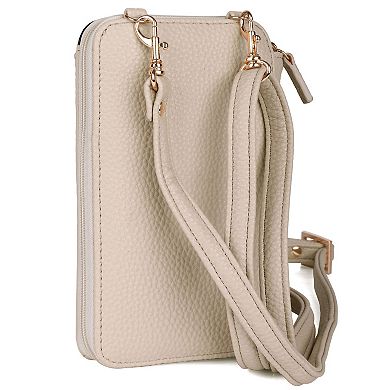 Julia Buxton Everywhere RFID-Blocking Cell Phone Crossbody Bag