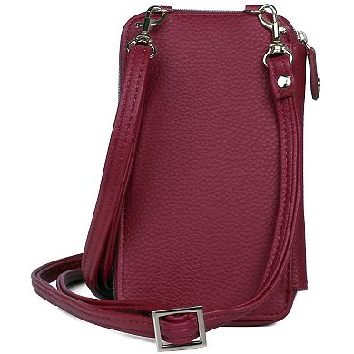 Julia Buxton Everywhere RFID-Blocking Cell Phone Crossbody Bag