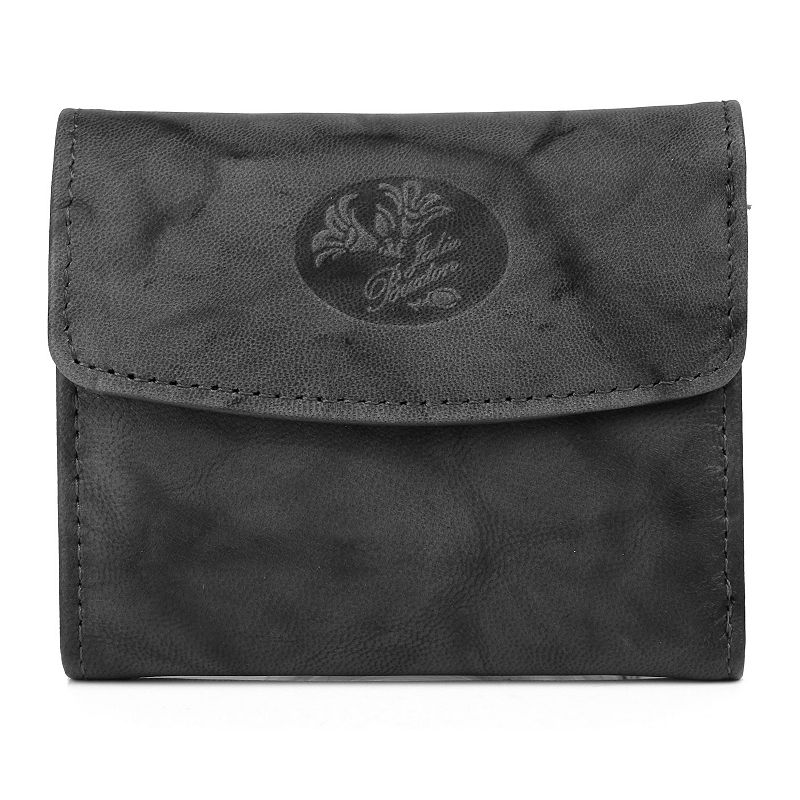 UPC 628210180246 product image for Julia Buxton Heiress Pik-Me-Up RFID-Blocking Leather Mini-Trifold Wallet, Black | upcitemdb.com