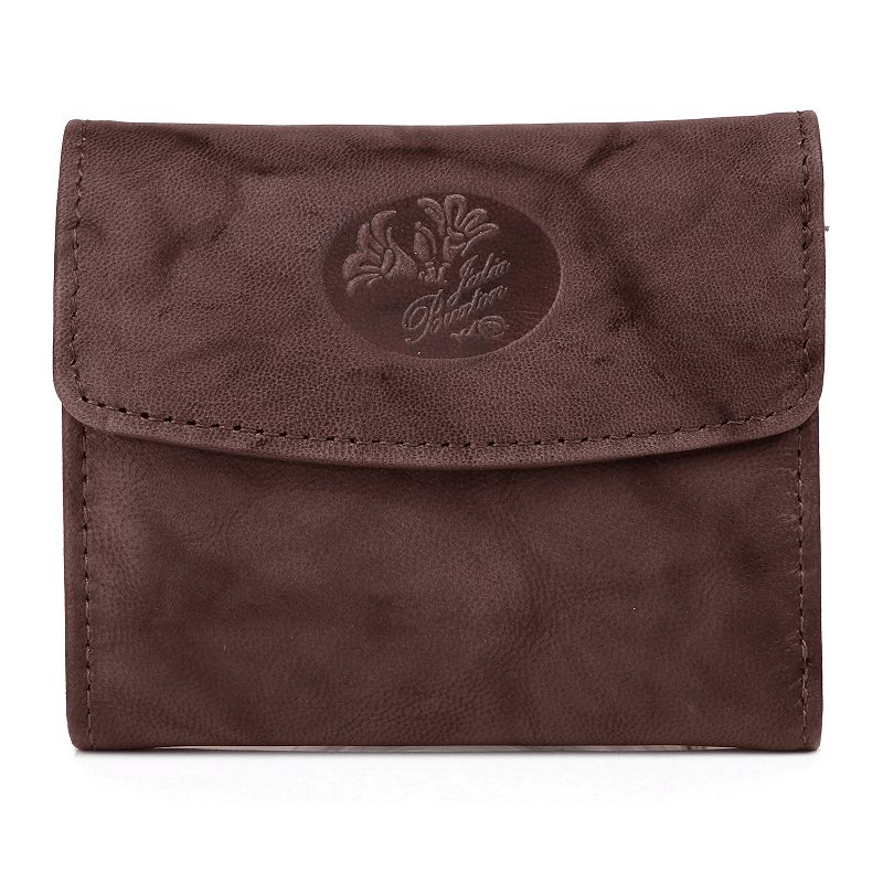 UPC 628210180253 product image for Julia Buxton Heiress Pik-Me-Up RFID-Blocking Leather Mini-Trifold Wallet, Brown | upcitemdb.com