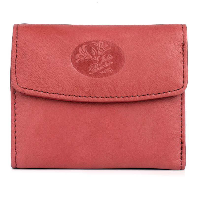 UPC 628210180277 product image for Julia Buxton Heiress Pik-Me-Up RFID-Blocking Leather Mini-Trifold Wallet, Red | upcitemdb.com