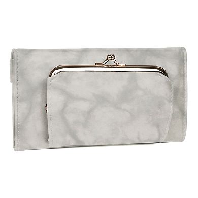 Julia Buxton Heiress RFID-Blocking Leather Organizer Clutch