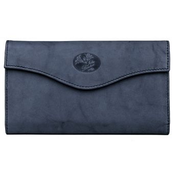 Julia Buxton Heiress RFID-Blocking Leather Organizer Clutch