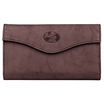 Julia Buxton Heiress RFID-Blocking Leather Organizer Clutch