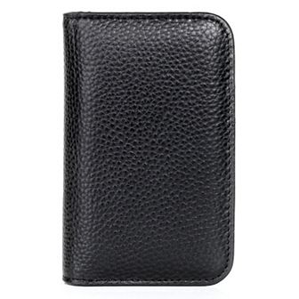 Julia Buxton Hudson Pik-Me-Up RFID-Blocking Leather Snap Card Case