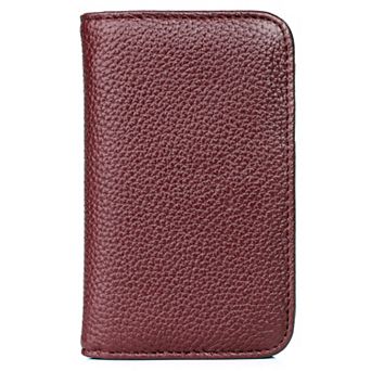 Julia Buxton Hudson Pik-Me-Up RFID-Blocking Leather Snap Card Case