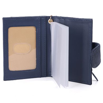 Julia Buxton Heiress Pik-Me-Up RFID-Blocking Leather Card Case