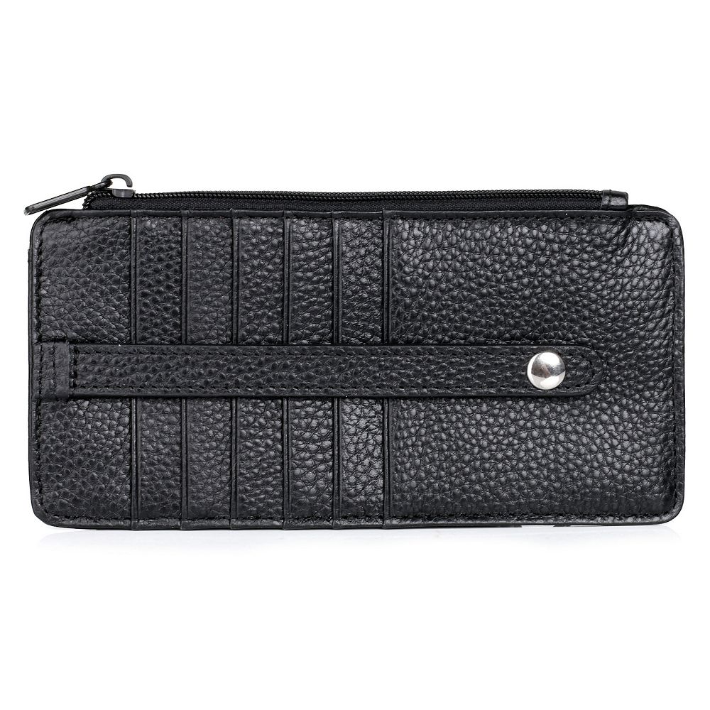 Julia Buxton Hudson Pik-Me-Up Thin Leather Card Holder