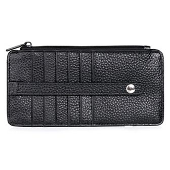 Julia Buxton Hudson Pik-Me-Up Thin Leather Card Holder