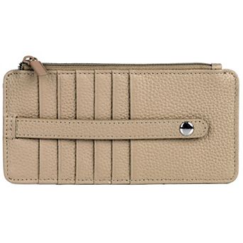 Julia Buxton Hudson Pik-Me-Up Thin Leather Card Holder