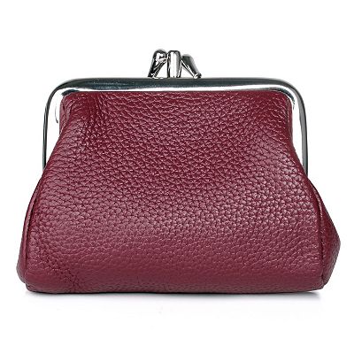Julia Buxton Hudson Pik Me Up Triple Frame Leather Coin Purse