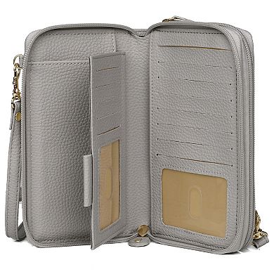 Julia Buxton RFID-Blocking Ultimate Organizer Crossbody Wallet