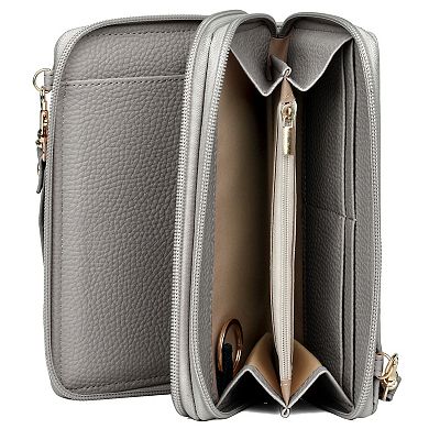 Julia Buxton RFID-Blocking Ultimate Organizer Crossbody Wallet