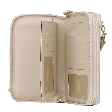 Julia Buxton RFID-Blocking Ultimate Organizer Crossbody Wallet