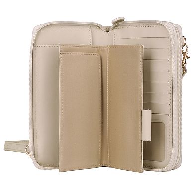 Julia Buxton RFID-Blocking Ultimate Organizer Crossbody Wallet