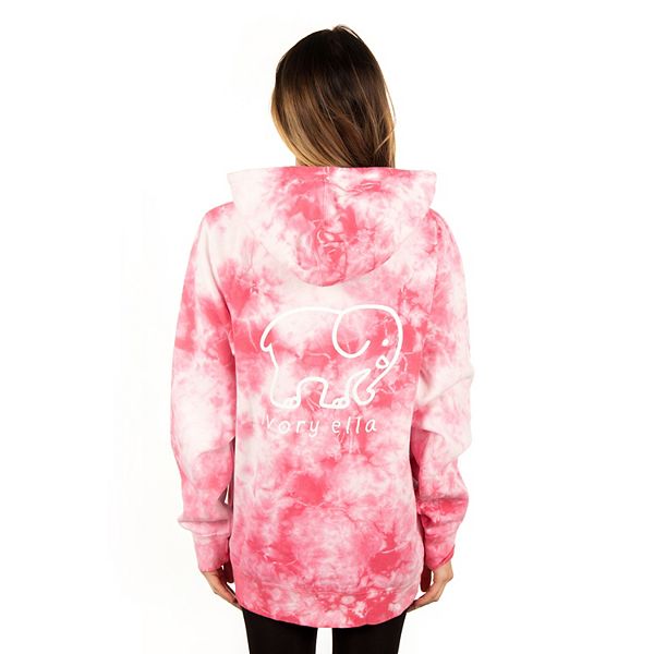 Juniors IVORY ELLA Oahe Swirl Tie Dye Oversized Hoodie