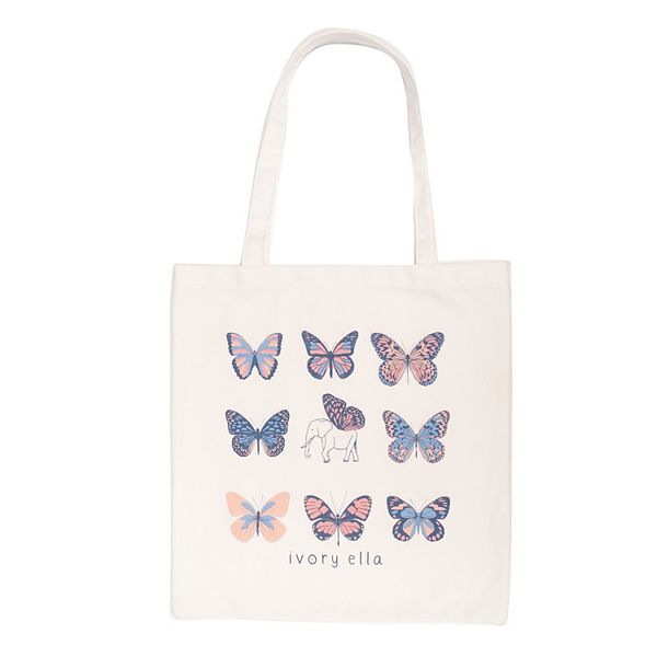 IVORY ELLA Butterflies Tote Bag