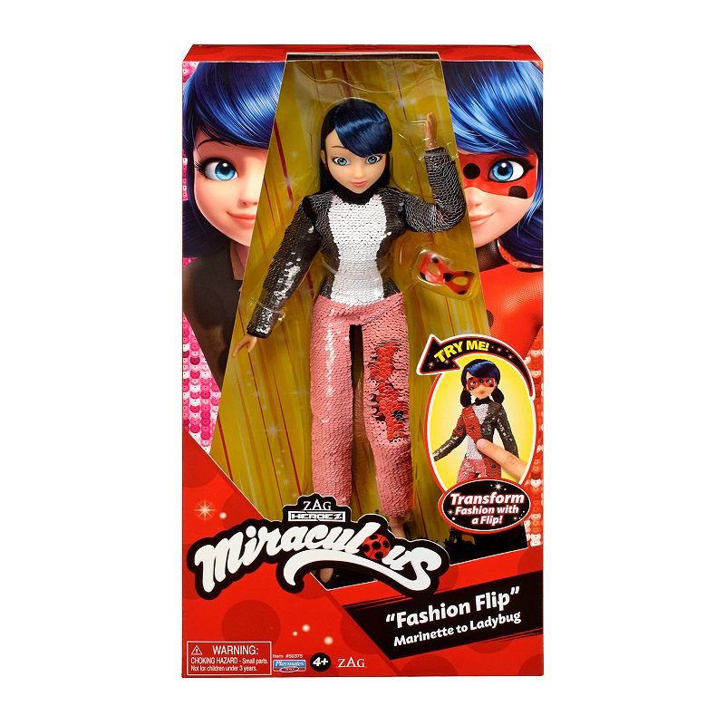 Miraculous Fashion Flip Ladybug Doll Playset  2 Pieces