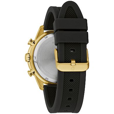Bulova Men's Chronograph Black Strap Watch - 98A270