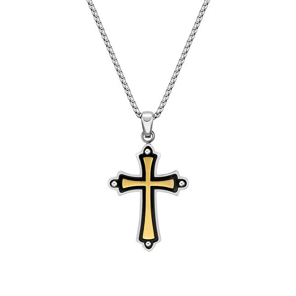 Kohls mens on sale necklace cross