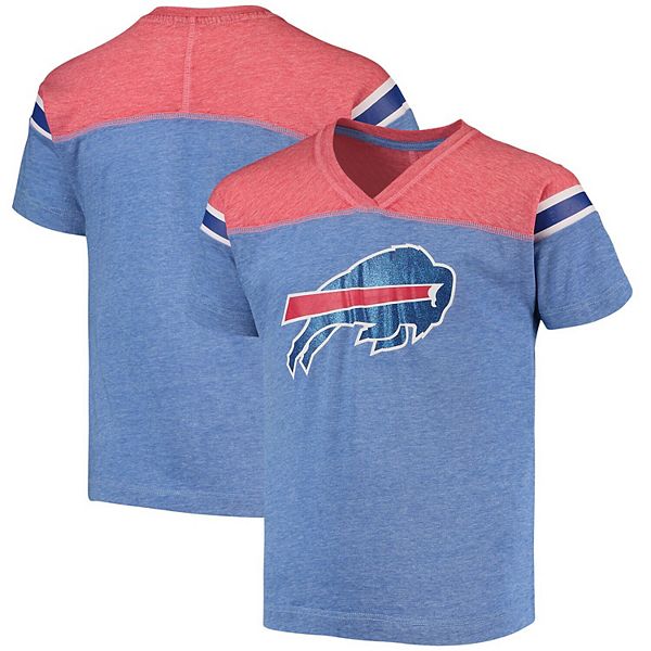 Buffalo Bills Royal Blue & Red Striped Polo