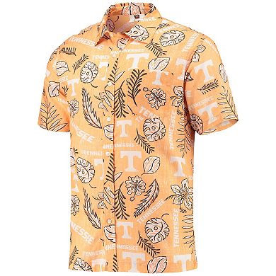 Men's Wes & Willy Tennessee Orange Tennessee Volunteers Vintage Floral Button-Up Shirt